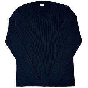 Saint Laurent Men's Black YSL Cashmere Sweater Crewneck Luxury Minimalist